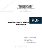 Ambiente Social de Venezuela y Su Problemática.