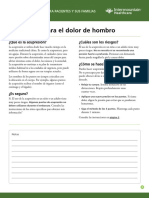 Acupressure For Shoulder Pain Fact Sheet Spanish