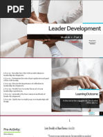 Chapter 2-MGMT1101-Leader Development Module 1 - Part 1 2