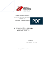 2º Evaluación - Analisis Argumentativo - Sistema Juridico Ambiental