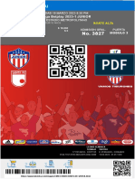 Liga Betplay 2023-1 JUNIOR: SÁB 18 MARZO 2023 8:30 PM Estadio Metropolitano Admisión Gral. Puerta Modulo 3