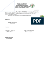 Certificate of No Logout