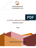 Activité, emploi et chômage, résultats annuels, 2021 (1)