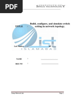 Title Build, Configure, and Simulate Switch Setting in Network Topology