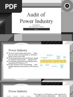 Audit of Power Industry: Presented By: Ma. Donna Rica F. Bayos