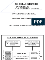 Control Estadístico de Procesos: Programa de Ingeniería Industrial Facultad de Ingeniería