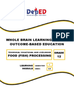 Whole Brain Learning System Outcome-Based Education: Food (Fish) Processing 12