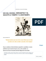 Día Del Idioma, Cervantes y El Quijote A Tiempo y A Destiempo