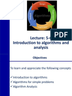 Lecture: 5-6 Introduction To Algorithms and Analysis