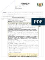 SESIÓN DE TUTORIA Campaña Soy Puntual y Responsable