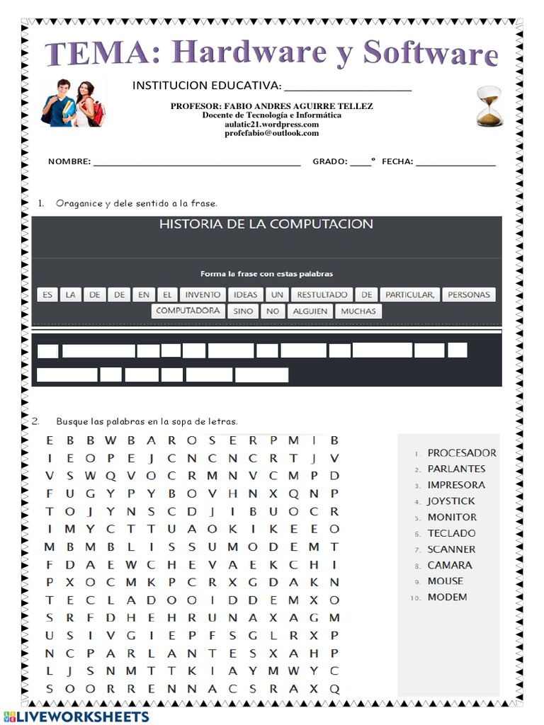 Ejercicios de Hardware y Software | PDF | Informática