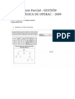 Examen Parcial - GESTIÓN Estratégica de Operac. - 2689