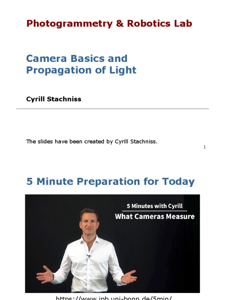 Camera Notes Part 2 For Photogrammetry PDF Camera Lens Optics