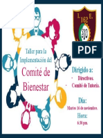 Comité de Bienestar: Taller para La Implementación Del