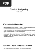 Capital Budgeting: - Aaditya Desai