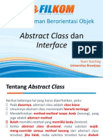 Pemrograman Berorientasi Objek: Abstract Class Dan Interface