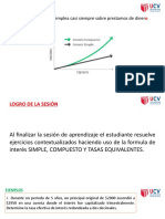 Sesión Aplicativa: El Interés Compuesto Se Emplea Casi Siempre Sobre Prestamos de Diner