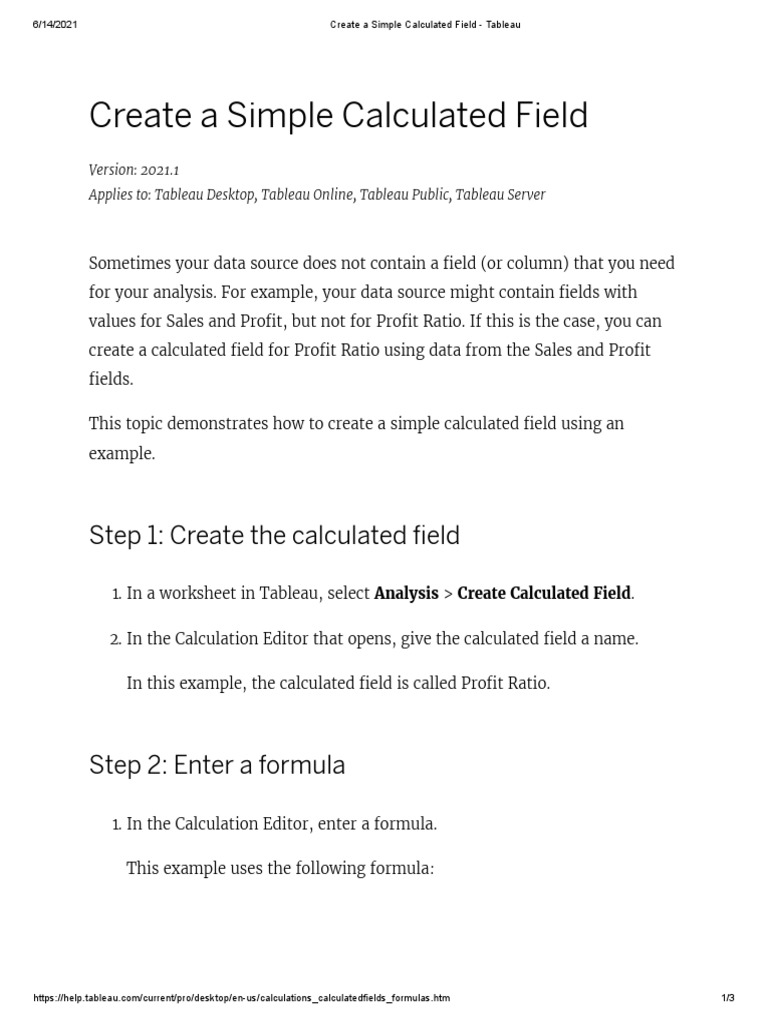 3create a simple calculated field tableau pdf data formula