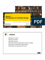 Introduction To Facilities Design: Outline
