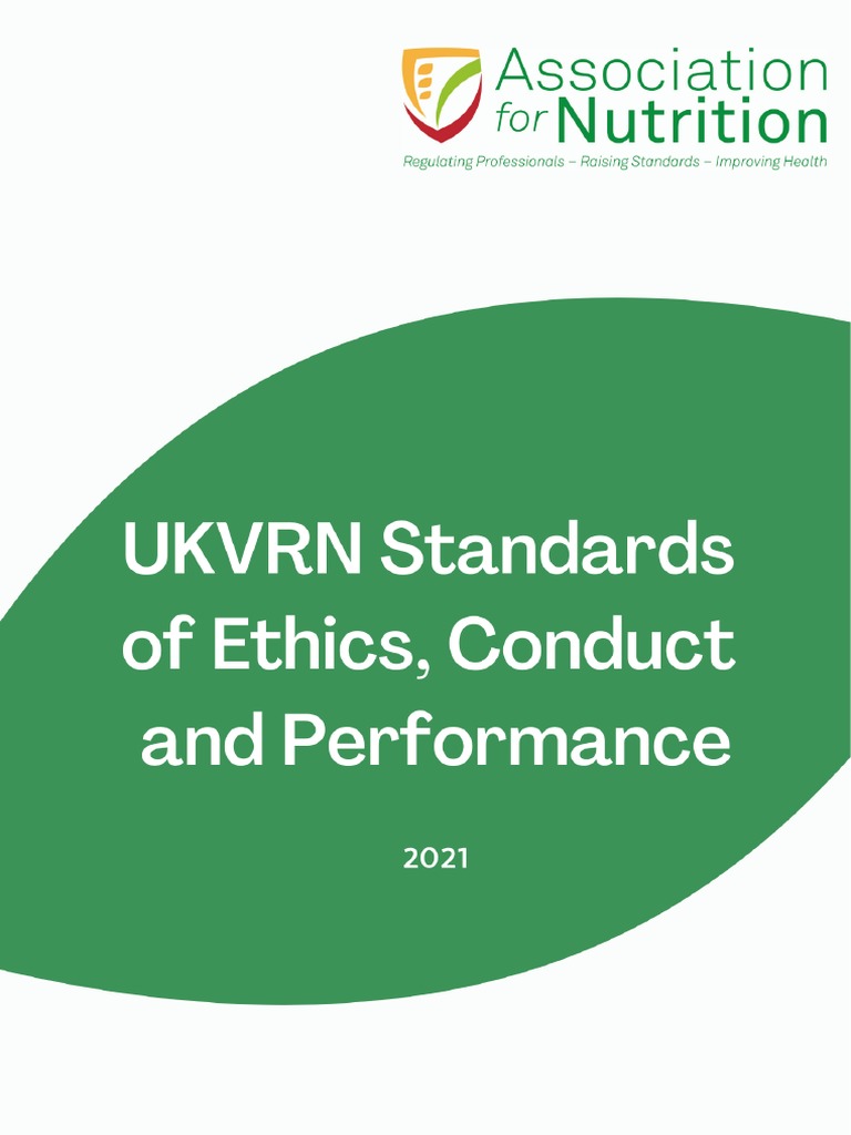AfN Standards of Ethics and Conduct | PDF | Insurance