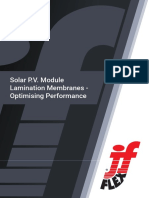 Solar PV Module Lamination Membranes White Paper