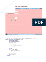 Binary Search Algorithm For BCA