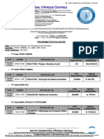 Programme Des Evaluations #10