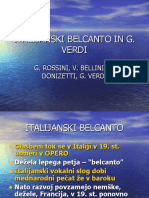 Italijanski Belcanto in G. Verdi