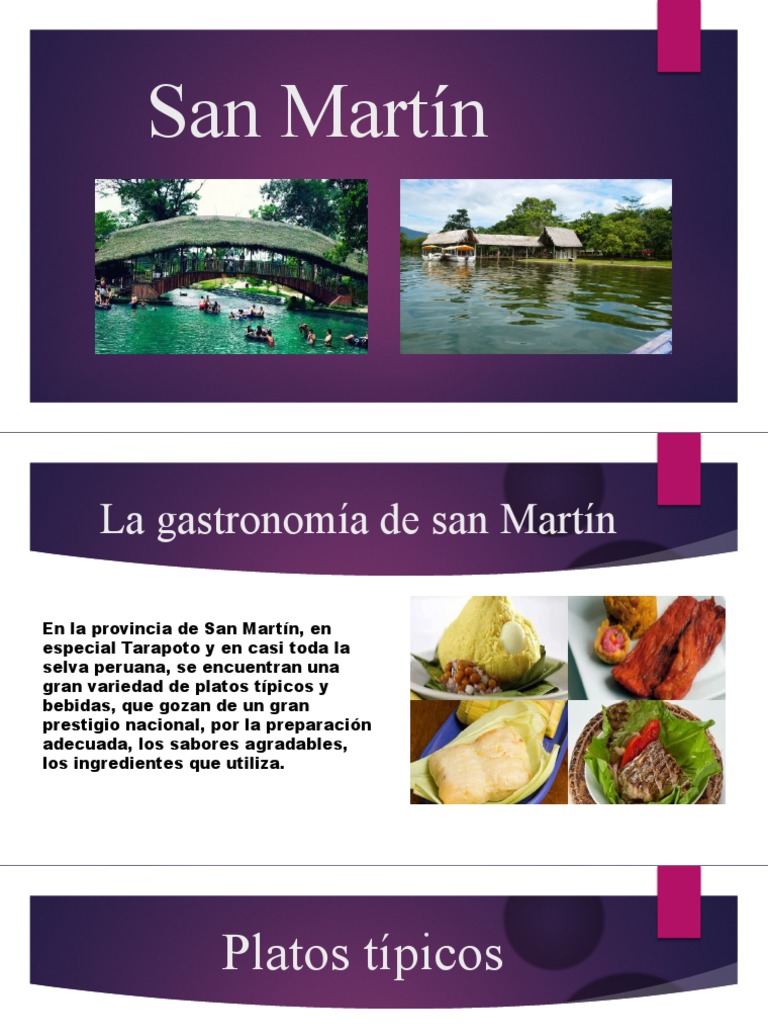 Platos Típicos y Bebidas de San Martín | PDF