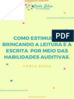 Como Estimular Brincando A Leitura E A Escrita Por Meio Das Habilidades Auditivas