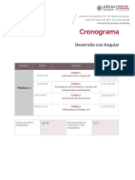 Desarrollo Con Angular - Cronograma