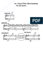 Keyboard Notation - Concert Pitch