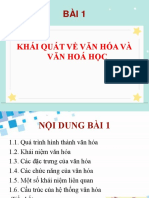 Khái Quát Về Văn Hóa Và Văn Hoá Học