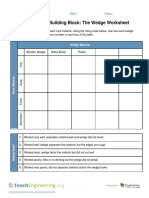 Wedge Worksheet Tests Materials