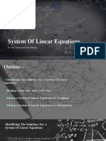 Solving Systems of Linear Equations in Multiple Ways