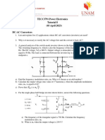 TECC3791 Power Electronics Tutorial 8 (03 April 2023) DC-AC Converters