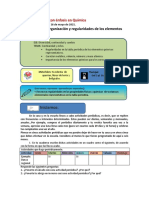 Ficha 2 Tabla Periódica Organización y Regularidades de Los Elementos
