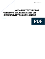 HPE Reference Architecture For Microsoft SQL Server 2019 On HPE SimpliVity 380 Gen10 Node-A50003635enw