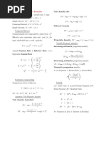 Exam FM Formula Reference Guide | PDF | Bonds (Finance) | Present Value