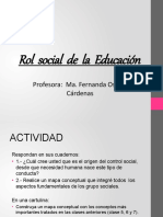 Clase 8 Rol Social de La Educación