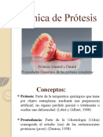 Técnica de Prótesis: Prótesis General y Dental Propiedades Generales de Las Prótesis Completas