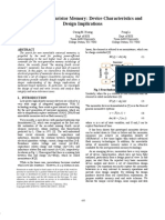 Nonvolatile Memristor Memory: Device Characteristics and Design Implications