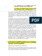 Aspectos Legales de La Ciberseguridad en Guatemala