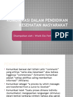 Komunikasi Dalam Pendidikan Masyarakat