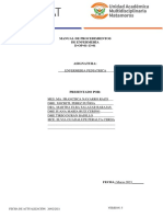 Manual de Procedimientos de Enfermería D-OP-61-13-01: Fecha de Actualizaciòn: 26/02/2021