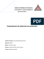 Comprobacion de Traduccion de Secuencias: Universidad Autonoma de Chihuahua
