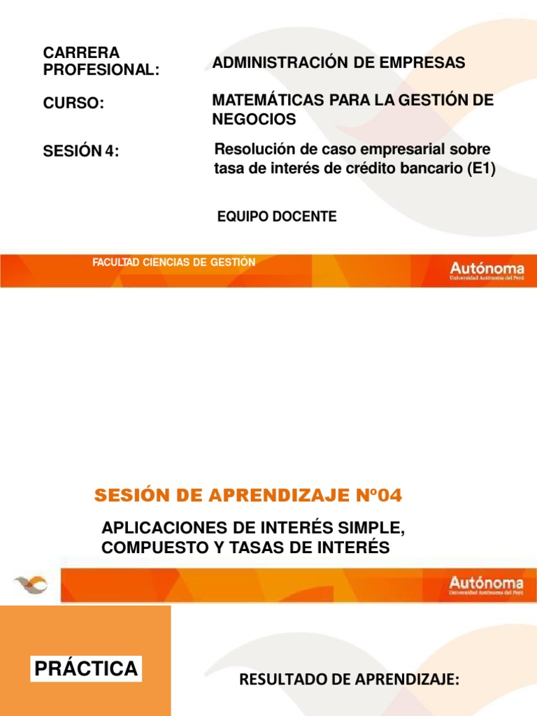 Matemáticas Financieras en Gestión Empresarial | PDF | Interés | Tasas ...
