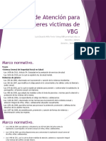 Ruta de Atención para mujeres victimas de VBG