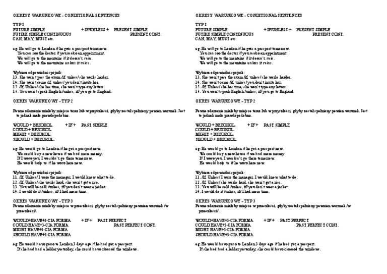 Conditional Sentences Overview | PDF | Linguistics | Grammar
