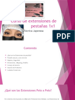 Curso de Extensiones de Pestañas 1x1: Técnica Japonesa